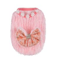 Howstar Pet Sweater, Plush Dog Clothes Coat Soft Warm Puppy Shirt Vest Winter Apparel (Pink, XS)