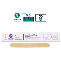 Puritan Medical 5.5" Grape Flavored Junior Wood Tongue Depressor - 710 GRAPE - Box of 50