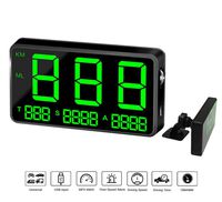 COOLOUS C80 Universal Hud Heads Up Display 4.5inch Large Screen Digital Speedometer Altitude Speed Projector Film Over Speed Warning for Cars & Other Vehicles