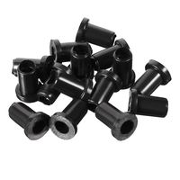 uxcell 15Pcs 5mm Inner Dia PVC Strain Relief Cord Boot Protector Cable Sleeve Hose Black