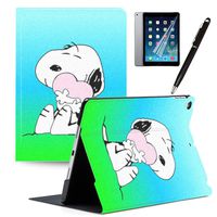 LJX iPad 7th Generation 10.2" 2019 Case Snoopy Cute Cartoon Cover PU Leather Stand Protection Smart Auto Sleep/Wake Shell Compatible for Apple iPad 10.2 inch 2019#A