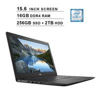 Dell 2019 Newest Inspiron 15 5000 15.6 Inch FHD 1080P Laptop (Intel Core i7-7500U up to 3.5 GHz, 16GB RAM, 256GB PCIe SSD (Boot) + 2TB HDD, Intel HD 620, WiFi, Bluetooth, HDMI, Windows 10)