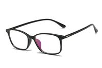 Sulens Blue Light Blocking Glasses for Computer Use, Anti Eyestrain UV Filter Lens Rectangle Lightweight TR90 Frame Eyeglasses, Men Women Matte Black