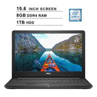 2019 Dell Inspiron 15 3000 i3576 15.6 Inch HD Laptop (Intel Core i3-8130U 3.40 GHz, 8GB DDR4 RAM, 1TB HDD, Bluetooth, WiFi, Windows 10, Black) (Renewed)