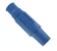 Leviton 23L25-B 23-Series, Single Pole Cam Type, Female Latching Connector, Taper Nose, Crimped, Cable Range 350-500 MCM, Blue