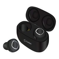 Cellet True Wireless Earbuds with Charging Case Bluetooth 5.0 Built in Mic Hands Free Call in-Ear Piece TWS (Black)