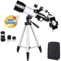 Astronomical Telescope 70mm Astronomy Refractor Telescopes with Backpack Outdoor Merkmak Telescope with Tripod - Perfect for Children Adults Educational and Gift(Large)