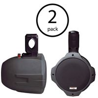 Pyle PLMRB85 8" 300W 2-Way Boat Wake Board Speakers Waterproof System (2 Pack)