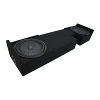 Compatible with 2000-2003 Ford F-150 Ext Super Cab Truck Kicker CompVT CVT12 Dual 12" Sub Box Enclosure - Final 2 Ohm