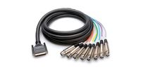 Hosa DTF805 Balanced Snake XLR3F to DB25 - (3 Feet) (Black)