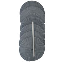 Highland Group, Baseball and Softball Glove Lace Kit, 6 Leather Laces, Leather Lacing Needle (Smokey Gray)