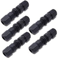 Waterproof Ethernet Coupler, RJ45 Connector, Female to Female for CAT 6/CAT 5/CAT 5E M20 LAN Cable(Pack of 5)