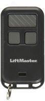 LiftMaster 890max Mini Key Chain Garage Door Opener Remote, 2.5" Long x 1.25" Wide x 1/2" Thick, Black with Gray Buttons
