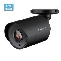 Amcrest UltraHD 4-Megapixel HDCVI Analog Bullet Outdoor Security Camera, 4MP 2688x1440P, 98ft Night Vision, 2.8mm Lens 100° Wide Angle, Black (AMC4MBC28P-B)