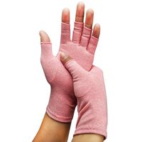 New Cotton Ammonia Pressure Gloves Rehabilitation Training Plastic Non-Slip Chess Game Entertainment Fishing Sports Breathable Care Pressure Gray Gloves Pink no Glue M