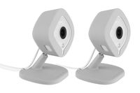 Colorful Silicone Skins for Arlo Q Security Camera; Camouflage and Accessorize Your Arlo Q & Arlo Q Plus Camera in Your Favorite Colors - by Wasserstein (2 Pack, Grey)