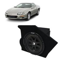 Compatible with 1993-2002 Chevy Camaro Coupe Driver Side 10" Kicker Comp C10 Sub Box Enclosure - Final 4 Ohm