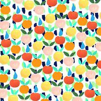 GRAPHICS & MORE Colorful Citrus Tropical Fruits Pattern Premium Roll Gift Wrap Wrapping Paper
