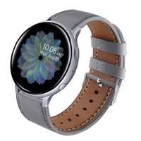 Sankel Compatible for Samsung Galaxy Watch Active 40mm&44mm Band/Galaxy Watch 42mm Bands,Women Men Leather Strap Replacement Wristband Band for Galaxy Watch Active/Galaxy Watch 42mm/Gear Sport (Gray)