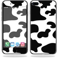 MightySkins Skin Compatible with Apple iPhone 8 Plus - Cow Print | Protective, Durable, and Unique Vinyl Decal wrap Cover | Easy to Apply, Remove, and Change Styles | Made in The USA