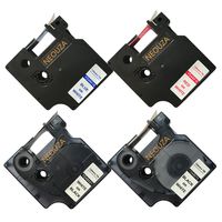 NEOUZA 4PK Compatible for DYMO D1 Standard Label Tape 1/2" x 23' 12mm x 7m (45013 45014 45015 45021)