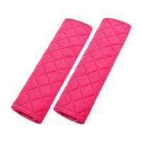 Forala Car Seatbelt Pads,Soft Cotton Blend Shoulder Strap Belt Covers Harness Protector for Cars/Bags/Cameras/,Perfect Stress Relax for Your Neck (Pink)