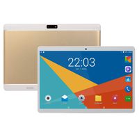 Studyset 10.1 Inch HD Game Tablet Computer PC Android 8.0 6+64GB Dual Camera Tablet Golden US Plug