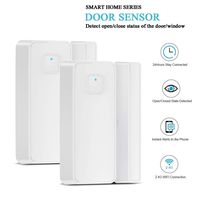 Smart Door and Windows Sensor Wireless Magnetic Compatible Alexa Google IFTTT No Hub Required App Security Burglar Alert Ideal for Apartment Dorm Office (2 Pack)