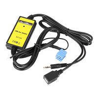 Qiilu Auto Car USB Aux-In Adapter MP3 Player Radio Audio Interface for VW Skoda Seat