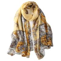 Hqysjin Ladies Silk Scarves Printed Scarf Thickened Long Slippers Sunscreen Beach Towels,Seven,180110cm