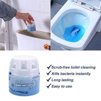 Aleola Automatic Toilet Bowl Cleaner, Toilet Tank and Bathroom Cleaning System Magic Flush Bottled Helper Blue Bubble Amazing (1Piece)