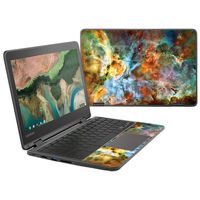 MightySkins Skin Compatible With Lenovo 300e Chromebook 11.6" (2018) - Space Cloud | Protective, Durable, and Unique Vinyl Decal wrap cover | Easy To Apply, Remove, and Change Styles | Made in the USA