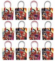 12pc Disney Incredibles 2 Party Goodie Bags Party Favor Bag Gift Bags