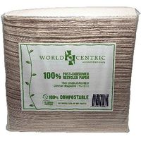 World Centric BG19759 World Centric Dinner Napkins 2Ply - 20x150 CT