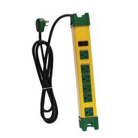 GoGreen Power GG-26114 - 6 Outlet Metal Surge Protector, Yellow/Green
