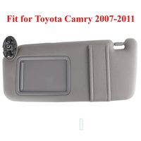 GOLDPAR Sun Visor for 2007 2008 2009 2010 2011 Toyota Camry & Toyota Camry Hybrid 2007-2011 Without Sunroof and Light (Gray, Left Driver Side)