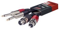 Stagg 2ft. Twin cable - phone-plug/f. XLR