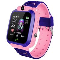 Sunywear Waterproof Smart Watches Positioning Phone Watch Bluetooth Smartwatch with GPS for Children, Blue and Pink, Compatible with Andriod and iOS