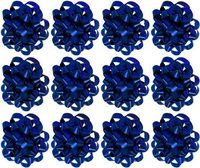 The Gift Wrap Company 12 Count Decorative Confetti Gift Bows, Medium, Royal Blue (12/pkg) Pkg/1