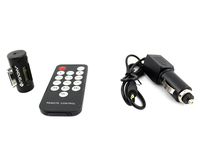 SANOXY Mini FM Transmitter/Modulator + Car Charger Cigarette Lighter Port Kit - LCD Display, for Apple iPhone 3G/3GS/4G, iPod Nano, Touch, Video, Classic