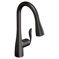 Moen 7594EWBL Arbor Motionsense Wave Sensor Touchless One-Handle Pulldown Kitchen Faucet Featuring Power Clean, Matte Black