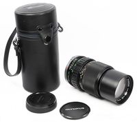 Olympus 75-150mm OM System ZUIKO Auto-Zoom Constant f/4 Lens with Hard Case, Caps and Built-in Hood