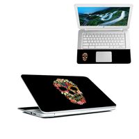 Mightyskins Skin Compatible with Hp Chromebook 14" (2018) - Floral Skull | Protective, Durable, and Unique Vinyl Decal Wrap Cover | Easy to Apply, Remove, and Change Styles | Made in The USA