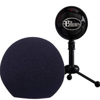 Professional Microphone Cover Foam Microphone Windscreen Wind Cover for Blue Snowball,Black