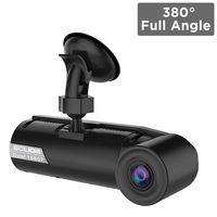 SOLIOM G1 380° Full Angle Car Dash Cam Dual 190°Ultra Wide Angle Front and Inside Cabin Full HD Dashboard Camera with Time Lapse, G-Sensor, Loop Recording,Parking Monitor, Motion Detect for Uber Taxi