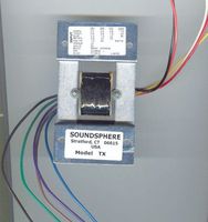 Soundsphere TX250 250-Watt Line Transformer with Multiple Power Taps for Use with Q-12A, Q-12AWR and Q-15 Loudspeakers, Taps for 70- and 100-Volt Constant Voltage Systems