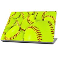 Mightyskins Skin Compatible With Microsoft Surface Laptop (2017) 13.3" - Softball Collection | Protective, Durable, And Unique Vinyl Decal Wrap Cover | Easy To Apply, Remove, And Change Styles | Made In The Usa