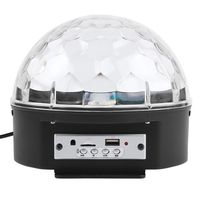 Blue-Tooth Speaker Color Changing Light, 9 Colors TV Dance Party Disco RGB LED Light Blue-Tooth Sound Control Ball Light Speaker(US Plug)