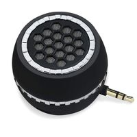 I-VOM 3W Mini Portable Line-in Speaker with Clear Bass 3.5mm AUX Audio Interface, Plug and Play for Phone iPhone, iPad, iPod, Touch,Tablet, Computer (Black)
