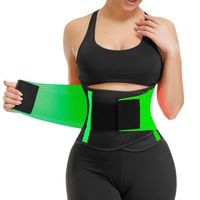VENUZOR Waist Trainer Belt for Women - Waist Cincher Trimmer - Slimming Body Shaper Belt - Sport Girdle Belt (UP Graded) (Z1-Green, L)